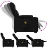Stella Homewares Stand up Massage Recliner Chair Black Faux Leather