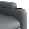 Stella Homewares Stand up Massage Recliner Chair Grey Faux Leather