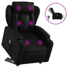 Stella Homewares Electric Stand up Massage Recliner Chair Black Faux Leather