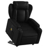 Stella Homewares Electric Stand up Massage Recliner Chair Black Faux Leather