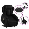 Stella Homewares Electric Stand up Massage Recliner Chair Black Faux Leather