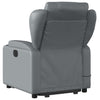 Stella Homewares Electric Stand up Massage Recliner Chair Grey Faux Leather
