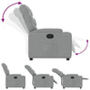 Stella Homewares Recliner Chair Light Grey Fabric