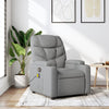 Stella Homewares Massage Recliner Chair Light Grey Fabric