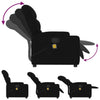 Stella Homewares Massage Recliner Chair Black Fabric