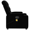 Stella Homewares Massage Recliner Chair Black Fabric