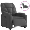 Stella Homewares Electric Recliner Chair Dark Grey Fabric