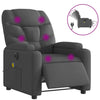 Stella Homewares Electric Massage Recliner Chair Dark Grey Fabric