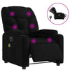 Stella Homewares Electric Massage Recliner Chair Black Fabric