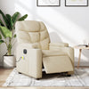 Stella Homewares Electric Massage Recliner Chair Cream Fabric