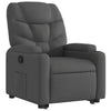 Stella Homewares Stand up Recliner Chair Dark Grey Fabric