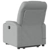 Stella Homewares Stand up Massage Recliner Chair Light Grey Fabric