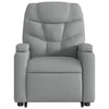 Stella Homewares Stand up Massage Recliner Chair Light Grey Fabric