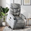 Stella Homewares Stand up Massage Recliner Chair Light Grey Fabric