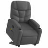 Stella Homewares Stand up Massage Recliner Chair Dark Grey Fabric