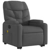 Stella Homewares Stand up Massage Recliner Chair Dark Grey Fabric