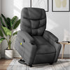Stella Homewares Stand up Massage Recliner Chair Dark Grey Fabric