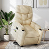 Stella Homewares Stand up Massage Recliner Chair Cream Fabric