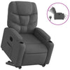Stella Homewares Electric Stand up Recliner Chair Dark Grey Fabric