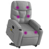 Stella Homewares Electric Stand up Massage Recliner Chair Light Grey Fabric