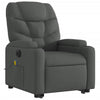 Stella Homewares Electric Stand up Massage Recliner Chair Dark Grey Fabric
