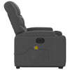 Stella Homewares Electric Stand up Massage Recliner Chair Dark Grey Fabric