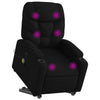 Stella Homewares Electric Stand up Massage Recliner Chair Black Fabric
