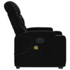 Stella Homewares Electric Stand up Massage Recliner Chair Black Fabric