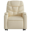 Stella Homewares Electric Stand up Massage Recliner Chair Cream Fabric