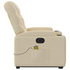 Stella Homewares Electric Stand up Massage Recliner Chair Cream Fabric
