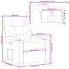 Stella Homewares Recliner Chair Black Faux Leather