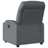 Stella Homewares Massage Recliner Chair Grey Faux Leather