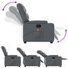 Stella Homewares Massage Recliner Chair Grey Faux Leather