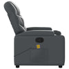 Stella Homewares Massage Recliner Chair Grey Faux Leather