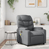 Stella Homewares Massage Recliner Chair Grey Faux Leather