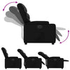 Stella Homewares Electric Recliner Chair Black Faux Leather