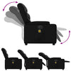 Stella Homewares Electric Massage Recliner Chair Black Faux Leather