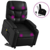 Stella Homewares Stand up Massage Recliner Chair Black Faux Leather