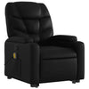 Stella Homewares Stand up Massage Recliner Chair Black Faux Leather