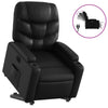 Stella Homewares Electric Stand up Recliner Chair Black Faux Leather