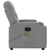 Stella Homewares Electric Massage Recliner Chair Light Grey Fabric