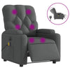 Stella Homewares Electric Massage Recliner Chair Dark Grey Fabric