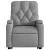 Stella Homewares Stand up Massage Recliner Chair Light Grey Fabric
