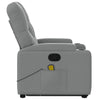 Stella Homewares Stand up Massage Recliner Chair Light Grey Fabric