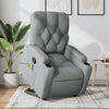 Stella Homewares Stand up Massage Recliner Chair Light Grey Fabric