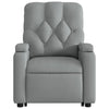 Stella Homewares Electric Stand up Massage Recliner Chair Light Grey Fabric