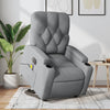 Stella Homewares Electric Stand up Massage Recliner Chair Light Grey Fabric