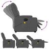 Stella Homewares Electric Stand up Massage Recliner Chair Dark Grey Fabric