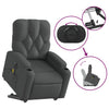 Stella Homewares Electric Stand up Massage Recliner Chair Dark Grey Fabric