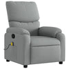 Stella Homewares Massage Recliner Chair Light Grey Fabric